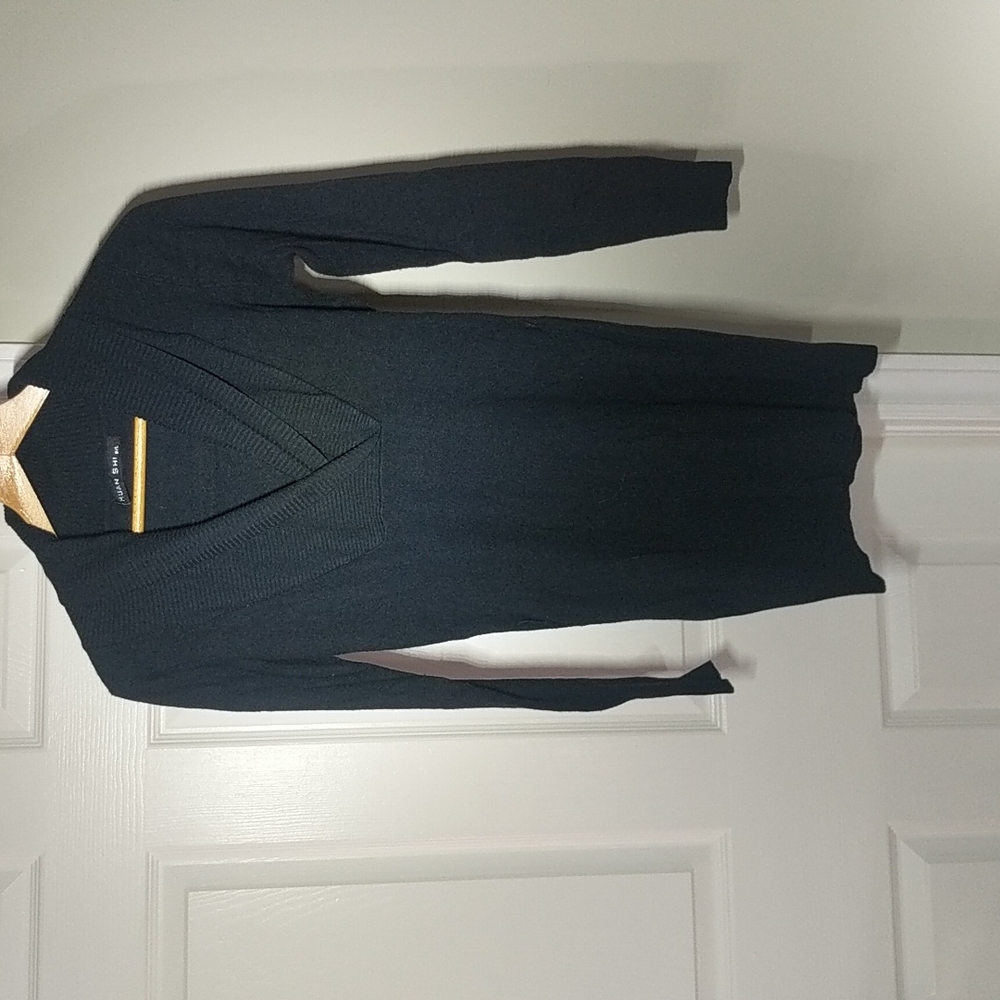 Long Black Cowl sweater